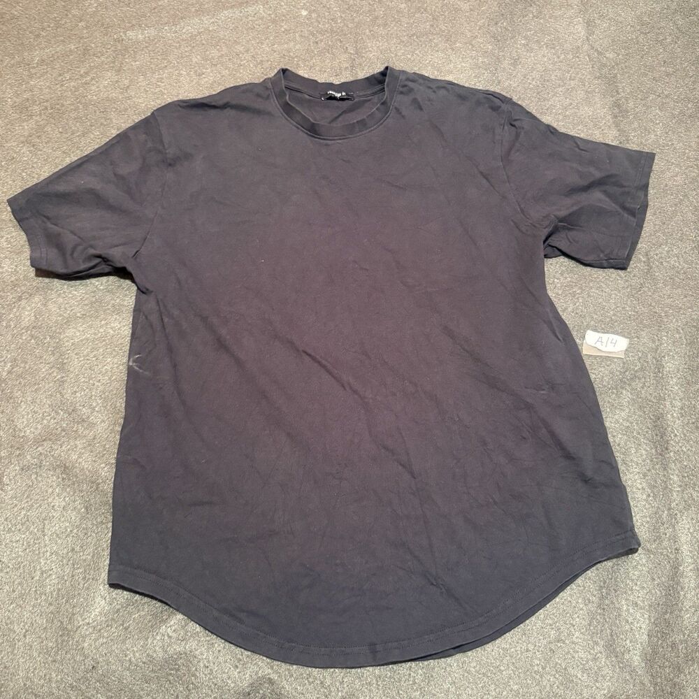 Forever 21 Mens TShirt L Large Black Short Sleeve Tee Shirt Crew Neck Basic